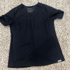Figs scrubs black top / XXS